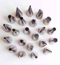 Jogo De Bicos 22 Peças Grande Em Inox Profissional