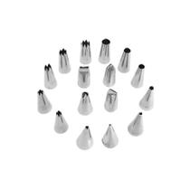 Jogo de Bicos Para Confeitar 16 Peças - Doupan