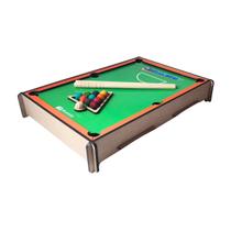 Jogo de Bilhar Sinuquinha Sinuca Infatil Brinquedos Educativos MDF Maninho Criança 7 ano