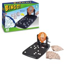 Jogo De Bingo 48 Cartelas Com Globo Brinquedo Infantil Diversão