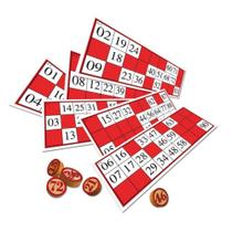 Jogo de Bingo Bingo Pedras em Madeira