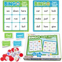 Jogo de bingo Bright Seed Games Sight Words Nível 1 e 2 +4 anos