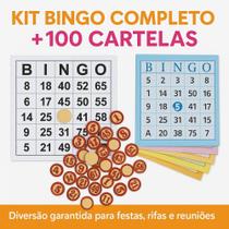 jogo De Bingo Completo simples com Cartelas tamoio 100 unidades tradicional jogo De Bingo Completo simples com Cartelas tamoio 100 unidades tradicional