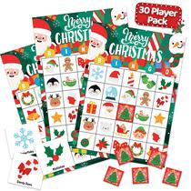 Jogo de Bingo de Natal Joyousa - Para Crianças, Adultos e Grupos Grandes Jogo de Bingo de Natal Joyousa - Para Crianças, Adultos e Grupos Grandes