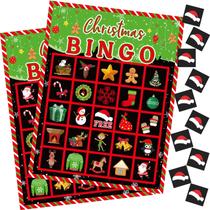 Jogo de Bingo de Natal Skylety para 24 Crianças - Com Decoração