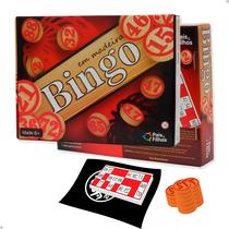 Jogo De Bingo em madeira com 36 Cartelas Resistente Pais & Filhos