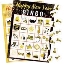 Jogo de bingo FANCY LAND New Year para crianças de 24 jogadores com suprimentos