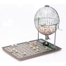Jogo de Bingo Globo Nº2 Madeira Vispora Profissional Numerado 1 a 100