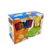 Jogo De Bingo Infantil c/ 48 Cartelas Bolinhas e Globo