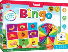 Jogo de Bingo MasterPieces Food para Crianças (3+ anos) com Spinner