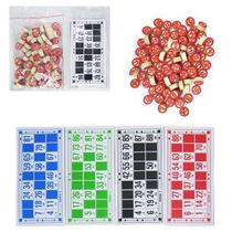 Jogo De Bingo Recreativo 48 Cartelas E 90 Pedras Em Madeira Jogo De Bingo Recreativo 48 Cartelas E 90 Pedras Em Madeira