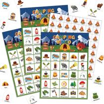 Jogo de bingo Shappy Camping 35 unidades, 24 jogadores Jogo de bingo Shappy Camping 35 unidades, 24 jogadores