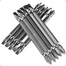 Jogo de Bits 65mm Imantado Fenda Philips Ph2 e Parafusadeira