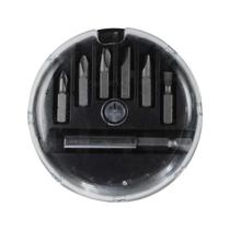 Jogo de Bits 7 Peças Aço Cromo Vanádio - Phillips PH1, PH2, PH3 e Fenda 3, 5, 6