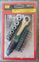 Jogo De Bits C/ Chave Catraca Soquetes Bits Philips + Fenda - 17 Peças