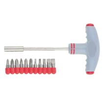 Jogo de bits, cabo anatomico em t, cromo vanadio, 11 pcs mtx Jogo de bits, cabo anatomico em t, cromo vanadio, 11 pcs mtx