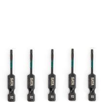 Jogo de bits de impacto hexalobular T30 x 50 mm encaixe 1/4" 5 peças - ST59737