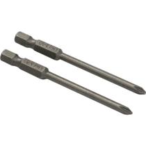 Jogo de Bits de Ponteiras Phillips com Encaixe Sextavado 1/4", nº 1 x 75 mm, Cartela com 2 Peças, Vonder OstenVonder