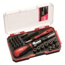 Jogo de Bits de Precisão Soquetes Pontas 41 Peças 9NZ EDA Jogo de Bits de Precisão Soquetes Pontas 41 Peças 9NZ EDA