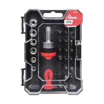 Jogo de Bits de Soquetes Com Catraca 27 Peças (790138) - Onsite