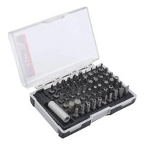 Jogo de bits diversos, 25 mm, crv, 61 peças com caixa plastica//mtx