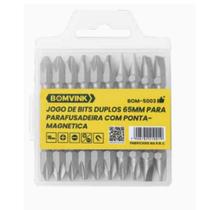 jogo de bits duplos 65mm para parafusadeira com ponta magnetica