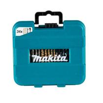Jogo De Bits e Brocas Escareadoras Com 34 peças Makita B-68498 Jogo De Bits e Brocas Escareadoras Com 34 peças Makita B-68498