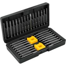 Jogo de Bits e Ponteiras 35Pçs Corpo Fino Encaixe Sextavado 1/4" VONDER