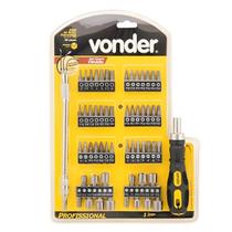 Jogo de Bits e Ponteiras Encaixe de 1.4"Pol. em Aço Com 58 Peças 3538580000 Vonder