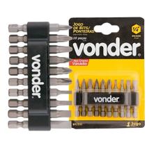 Jogo De Bits E Ponteiras Encaixe Sextavado 1/4 Vonder 10pç