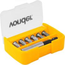 Jogo de bits encaixe sextavado 1/4" com 7 peças