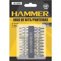 Jogo de bits Hammer com ponta dupla 65 mm 10 peças GYJB6000