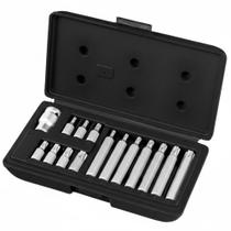 Jogo de Bits Hex Haste Sextavada Encaixe 1/2 Pol 11 Peças STELS