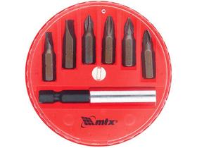Jogo de bits magnetico profissional 7 peças e adaptador mtx
