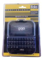 Jogo De Bits Para Parafusadeira Profissional Eda Com 31 Pçs