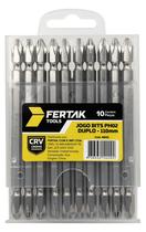 Jogo De Bits PH02 Duplo 10 Peças CRV 110mm Peça Para Parafusadeira