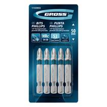 Jogo De Bits Phillips 50mm 1/4 Polegadas Com 5 Peças Jogo De Bits Phillips 50mm 1/4 Polegadas Com 5 Peças