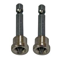 Jogo de bits phillips com limitador ph2 x 50 mm encaixe 1/4" 2 peças - BFH2344