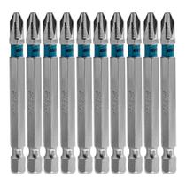 Jogo de Bits Phillips PH2 1/4'' Aço 10 Peças 1137855 Gross