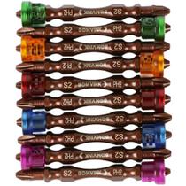 Jogo de bits phillips Ph2 x 65 mm encaixe 1/4" imantado ponta dupla 10 peças - BOM-5002 - Bomvink