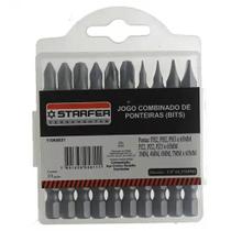 Jogo de Bits Ponta Combinada Phillips Fenda Pozidrive 10 Unidades