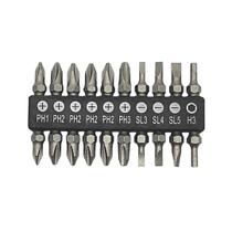 Jogo de Bits Ponta Dupla 50mm com 10 Peças