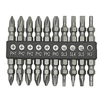 Jogo de BITS Ponta Dupla Western para Furadeira e Parafusadeira 10 Pecas 65MM