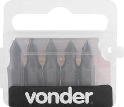 Jogo de Bits Ponteira Pozidrive com Encaixe 1/4 Pol. Nº 1x25 mm - 3538201025 Vonder Jogo de Bits Ponteira Pozidrive com Encaixe 1/4 Pol. Nº 1x25 mm - 3538201025 Vonder