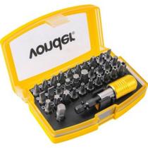 Jogo de Bits/ponteiras com 32 peças encaixe sextavado 1/4" com engate rápido Vonder Jogo de Bits/ponteiras com 32 peças encaixe sextavado 1/4" com engate rápido Vonder