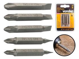 Jogo De Bits Ponteiras Com 5 Pçs Pontas Duplas Parafusadeira Jogo De Bits Ponteiras Com 5 Pçs Pontas Duplas Parafusadeira