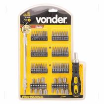Jogo De Bits Ponteiras Com Extensor Flexível Vonder 58 Pçs