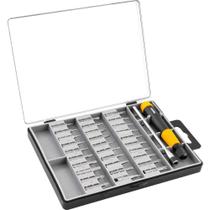 Jogo de bits/ponteiras de precisão com 32 peças, encaixe sextavado 4 mm, VONDER