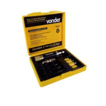 Jogo de Bits Ponteiras e Brocas Escariadoras engate rápido Enc 1/4 - 11 Peças - Vonder