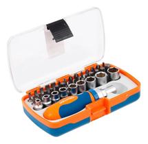 Jogo De Bits Profissional 25Mm 38 Peças Com Estojo -Dexter Jogo De Bits Profissional 25Mm 38 Peças Com Estojo -Dexter